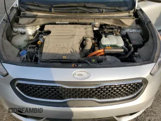 2018 Kia Niro LX with VIN KNDCB3LC8J5207495, listed as a Copart auction lot 43771735 with 81,304 mi miles and Salvage Title. Bid and sale history available at carsss.com. Image 12.