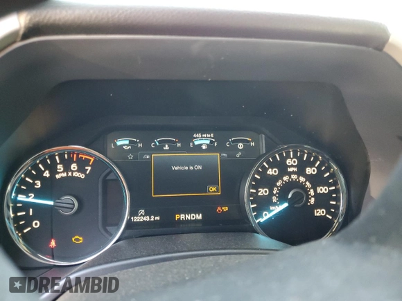 2019 Ford F-150 XL with VIN 1FTEW1E4XKKD45646, listed as a Copart auction lot 57878695 with 122,243 mi miles and Salvage title. Bid and sale history available at DreamBid. Image 9.