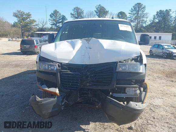 2021 GMC Savana Cargo Van with VIN 1GTW7BF77M1163122, listed as a IAAI auction lot 41716607 with 90,950 mi miles. Bid and sale history available at carsss.com. Image 12.