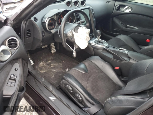 2014 Nissan 370Z Nismo with VIN JN1AZ4EH3EM633305, listed as a Copart auction lot 42846795 with 45,430 mi miles and Salvage Title. Bid and sale history available at DreamBid. Image 8.