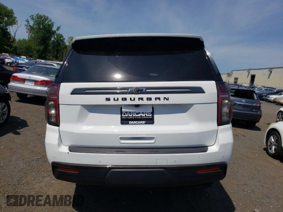 2022 Chevrolet Suburban Z71 with VIN 1GNSKDKDXNR254271, listed as a Copart auction lot 62811314 with Not Provided miles and Salvage Title. Bid and sale history available at DreamBid. Image 6.