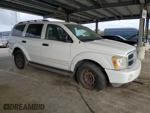 2005 Dodge Durango SLT with VIN 1D4HB48N85F563275, listed as a Copart auction lot 50473825 with 143,462 mi miles and Clean title. Bid and sale history available at DreamBid. Image 4.