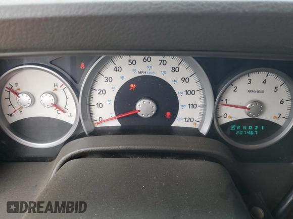 2005 Dodge Durango SLT with VIN 1D4HD48N85F616969, listed as a Copart auction lot 55421275 with 207,467 mi miles and Clean title. Bid and sale history available at DreamBid. Image 9.