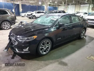 2019 Ford Fusion Hybrid Titanium with VIN 3FA6P0RU7KR168528, listed as a Copart auction lot 41978735 with 66,784 mi miles and Salvage Title. Bid and sale history available at carsss.com. Image 1.