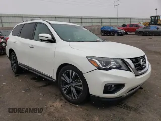 2018 Nissan Pathfinder SV z VIN 5N1DR2MM6JC655324, wystawiony jako Copart lot #88521275 z przebiegiem 125 528 mil mil oraz Szkoda całkowita • Salvage title. Historia ofert i sprzedaży dostępna na DreamBid. Obrazek 4.