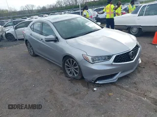 2019 Acura TLX with VIN 19UUB1F38KA010003, listed as a IAAI auction lot 41905610 with 28,644 mi miles. Bid and sale history available at carsss.com. Image 1.