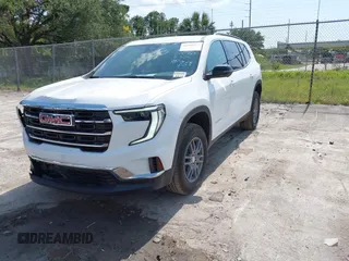 2025 GMC Acadia FWD Elevation z VIN 1GKENKRS2SJ161183, wystawiony jako IAAI lot #42344511 z przebiegiem 9075 mil mil oraz . Historia ofert i sprzedaży dostępna na DreamBid. Obrazek 2.
