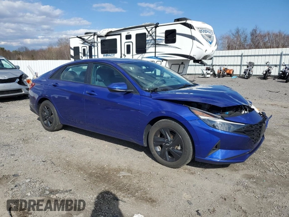 2022 Hyundai Elantra SEL with VIN KMHLM4AG8NU312972, listed as a Copart auction lot 50496355 with 31,042 mi miles and Salvage Title. Bid and sale history available at DreamBid. Image 4.