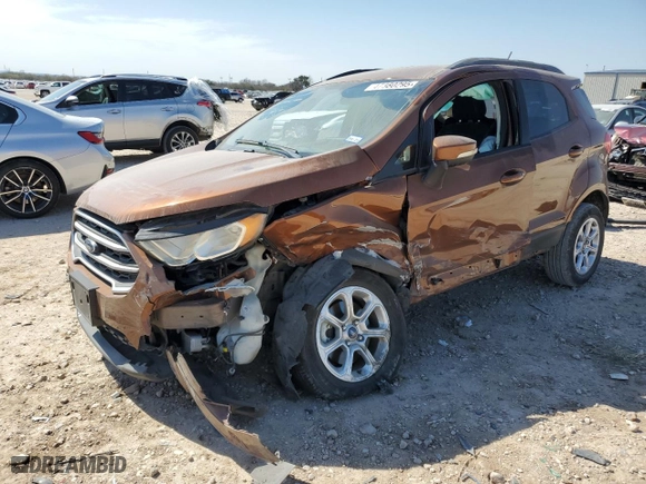 2019 Ford EcoSport SE with VIN MAJ3S2GE2KC307245, listed as a Copart auction lot 47877535 with 0 mi miles and Salvage Title. Bid and sale history available at carsss.com. Image 1.