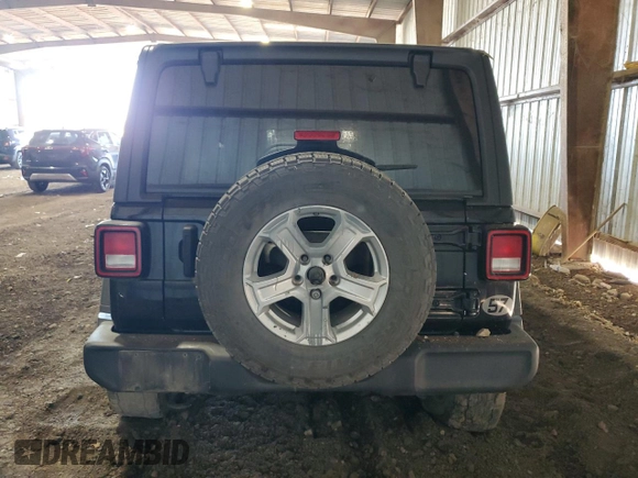 2021 Jeep Wrangler Unlimited Sport Altitude with VIN 1C4HJXDG0MW508942, listed as a Copart auction lot 80285884 with Not Provided miles and Non Repairable. Bid and sale history available at carsss.com. Image 6.