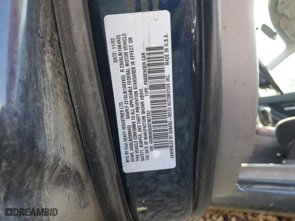 2003 Subaru Legacy Wagon L with VIN 4S3BH635337307251, listed as a Copart auction lot 69490574 with 127,548 mi miles and Salvage Title. Bid and sale history available at carsss.com. Image 12.
