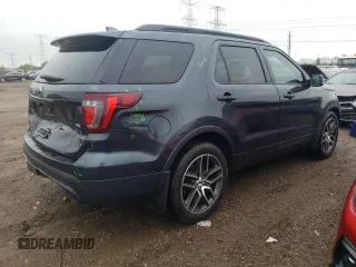 2017 Ford Explorer Sport with VIN 1FM5K8GT1HGC36590, listed as a Copart auction lot 57903645 with 117,237 mi miles and Salvage title. Bid and sale history available at DreamBid. Image 3.