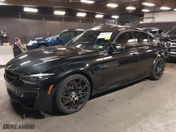 2018 BMW M3 with VIN WBS8M9C5XJ5L71599, listed as a IAAI auction lot 41932825 with 53,730 mi miles. Bid and sale history available at carsss.com. Image 17.