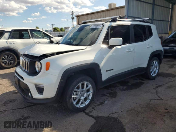 2021 Jeep Renegade Latitude with VIN ZACNJDBBXMPN14623, listed as a Copart auction lot 58861485 with 39,714 mi miles and Clean title. Bid and sale history available at DreamBid. Image 1.