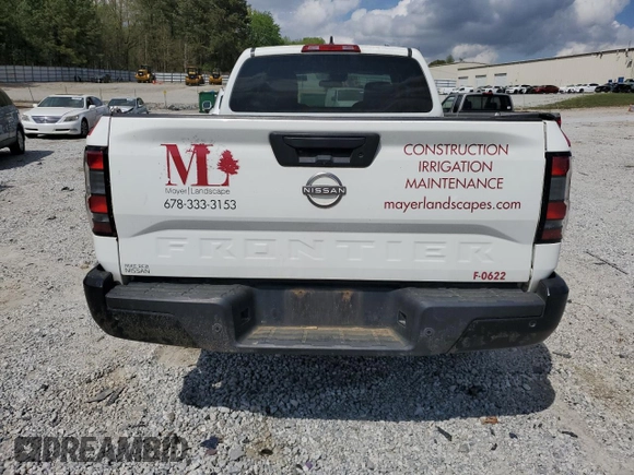 2022 Nissan Frontier S with VIN 1N6ED1CL1NN650274, listed as a Copart auction lot 51208275 with 115,089 mi miles and Salvage title. Bid and sale history available at DreamBid. Image 6.