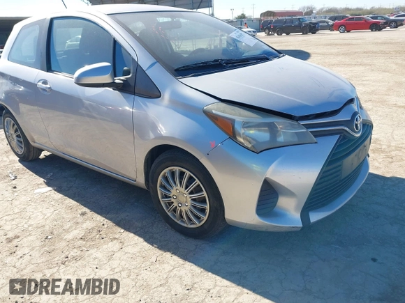 2015 Toyota Yaris L with VIN VNKJTUD38FA020465, listed as a IAAI auction lot 41416577 with 142,751 mi miles and . Bid and sale history available at DreamBid. Image 1.
