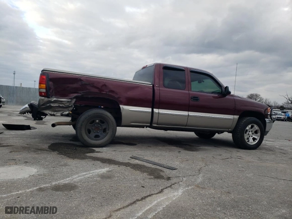 2002 GMC Sierra 1500 SLE with VIN 2GTEC19T621170709, listed as a Copart auction lot 85997764 with 134,991 mi miles and Salvage Title. Bid and sale history available at carsss.com. Image 3.
