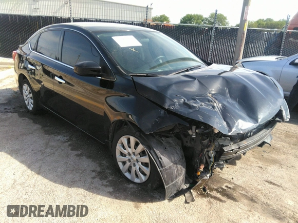 2017 Nissan Sentra S with VIN 3N1AB7AP2HY212907, listed as a IAAI auction lot 33161036 with 82,125 mi miles. Bid and sale history available at carsss.com. Image 1.