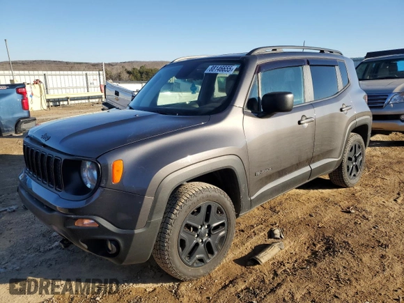 2020 Jeep Renegade Sport with VIN ZACNJBAB0LPL69208, listed as a Copart auction lot 88146655 with 67,740 mi miles and Salvage title. Bid and sale history available at DreamBid. Image 1.