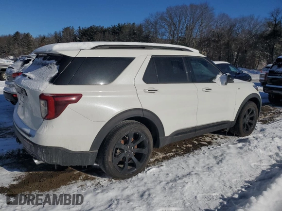 2023 Ford Explorer ST-Line with VIN 1FMSK7KH9PGB66724, listed as a Copart auction lot 88628685 with 0 mi miles and Non Repairable. Bid and sale history available at carsss.com. Image 3.