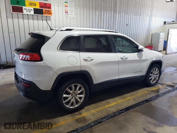 2015 Jeep Cherokee Limited with VIN 1C4PJMDS1FW692564, listed as a Copart auction lot 50763395 with 100,305 mi miles and Salvage Title. Bid and sale history available at carsss.com. Image 3.