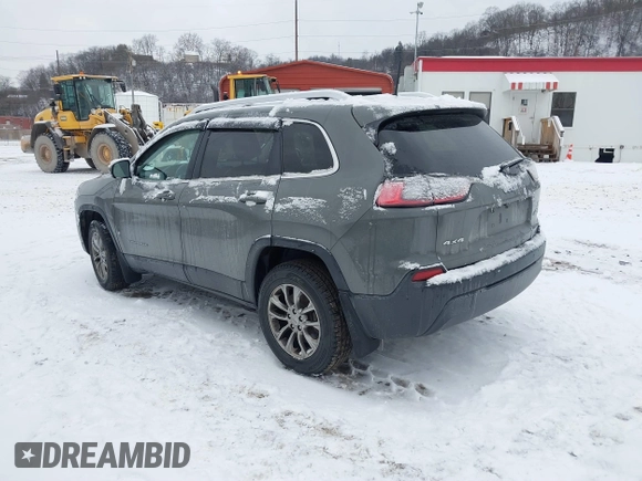 2019 Jeep Cherokee Latitude Plus with VIN 1C4PJMLB9KD399289, listed as a IAAI auction lot 41314743 with 84,726 mi miles. Bid and sale history available at carsss.com. Image 3.