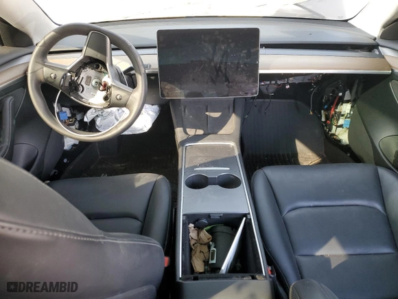 2023 Tesla Model 3 with VIN 5YJ3E1EA2PF627347, listed as a Copart auction lot 43622015 with NaN miles and Salvage Title. Bid and sale history available at carsss.com. Image 8.