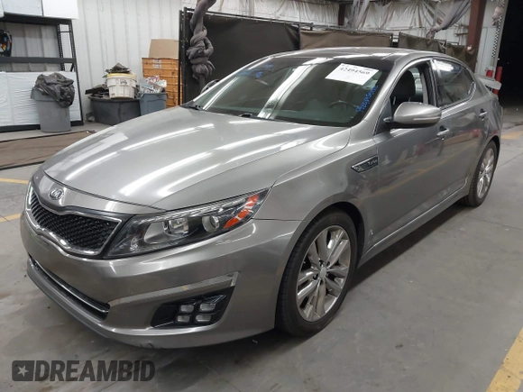 2015 Kia Optima SX Turbo with VIN 5XXGR4A6XFG469733, listed as a IAAI auction lot 42494569 with 145,397 mi miles and . Bid and sale history available at DreamBid. Image 17.