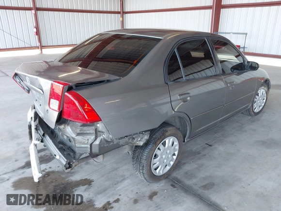 2005 Honda Civic LX with VIN JHMES16575S006171, listed as a IAAI auction lot 42173885 with 118,122 mi miles and . Bid and sale history available at DreamBid. Image 4.