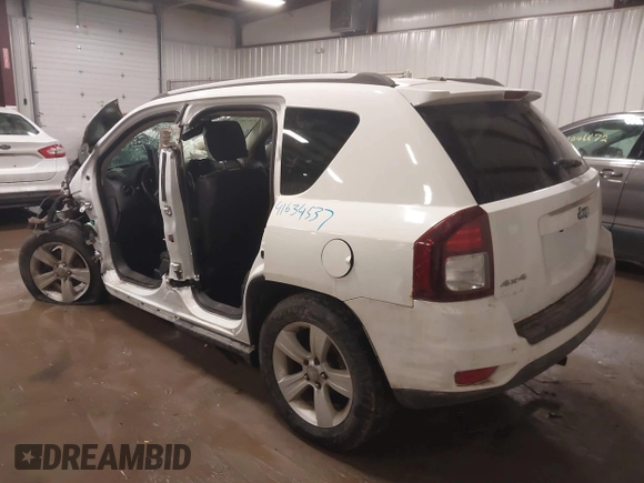 2017 Jeep Compass High Altitude with VIN 1C4NJDEB1HD191081, listed as a IAAI auction lot 41634537 with 133,651 mi miles and . Bid and sale history available at carsss.com. Image 3.