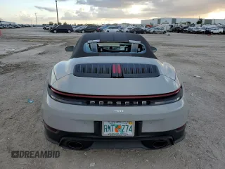 2025 Porsche 911 Carrera with VIN WP0CA2A90SS235847, listed as a Copart auction lot 86343464 with 197 mi miles and Salvage Title. Bid and sale history available at carsss.com. Image 6.