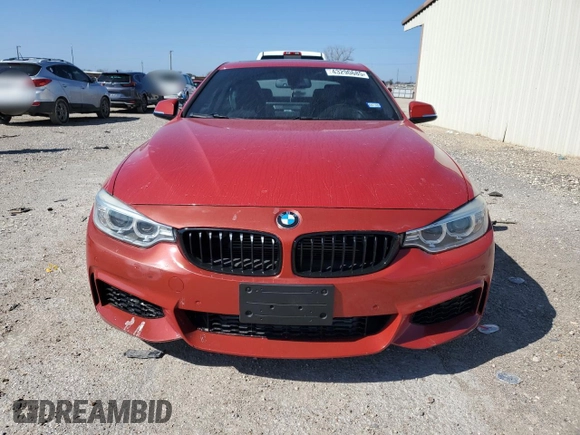 2015 BMW 4 Series 435i with VIN WBA3R1C53FK193111, listed as a Copart auction lot 43290685 with 114,213 mi miles and Salvage Title. Bid and sale history available at DreamBid. Image 5.