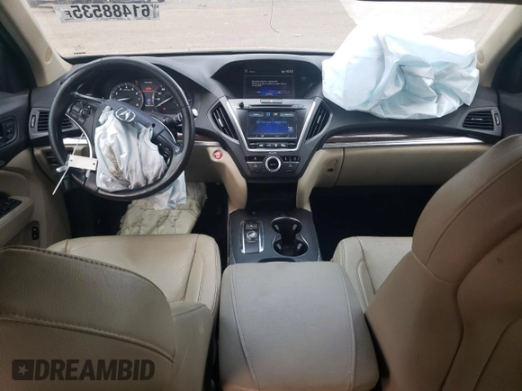 2017 Acura MDX with VIN 5FRYD4H38HB042327, listed as a Copart auction lot 61488535 with 83,608 mi miles and Salvage title. Bid and sale history available at DreamBid. Image 8.