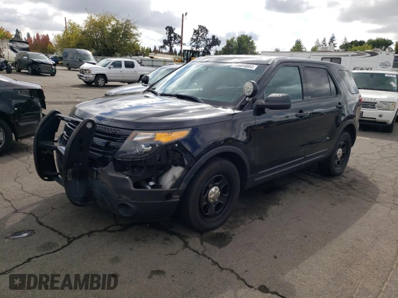 2014 Ford Utility Police Interceptor with VIN 1FM5K8AR2EGA04458, listed as a Copart auction lot 73454084 with 137,214 mi miles and Salvage Title. Bid and sale history available at carsss.com. Image 1.