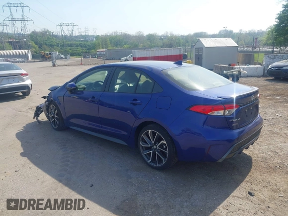 2020 Toyota Corolla SE with VIN JTDS4RCE0LJ017288, listed as a IAAI auction lot 42096008 with 23,129 mi miles and . Bid and sale history available at DreamBid. Image 3.