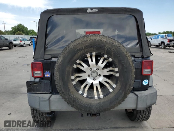 2014 Jeep Wrangler Sport with VIN 1C4AJWAG8EL159953, listed as a Copart auction lot 61175035 with 137,480 mi miles and Salvage title. Bid and sale history available at DreamBid. Image 6.
