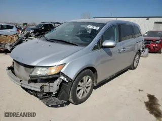 2014 Honda Odyssey EX with VIN 5FNRL5H41EB076760, listed as a Copart auction lot 48784325 with 76,187 mi miles and Salvage Title. Bid and sale history available at carsss.com. Image 1.