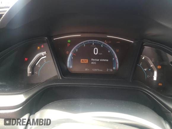 2019 Honda Civic LX with VIN 19XFC2F63KE016017, listed as a Copart auction lot 50440945 with 122,073 mi miles and Salvage Title. Bid and sale history available at DreamBid. Image 9.