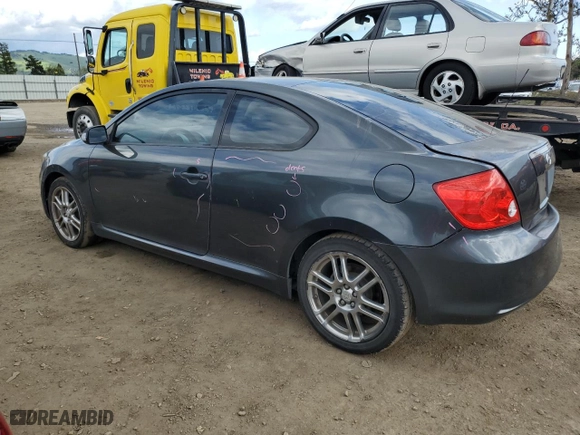 2007 Scion tC Spec with VIN JTKDE177170196514, listed as a Copart auction lot 51809075 with 166,046 mi miles and Salvage Title. Bid and sale history available at carsss.com. Image 2.
