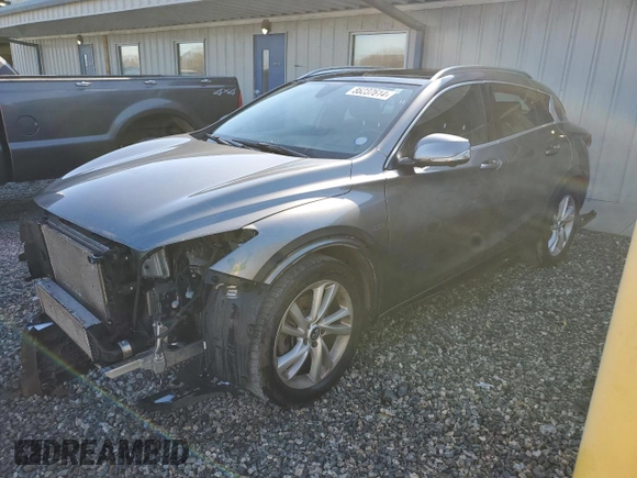 2019 Infiniti QX30 Essential with VIN SJKCH5CP1KA009263, listed as a Copart auction lot 86237614 with 47,887 mi miles and Salvage title. Bid and sale history available at DreamBid. Image 1.