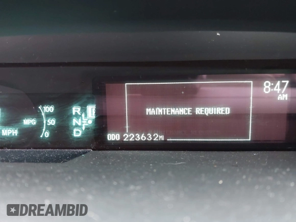 2012 Toyota Prius One with VIN JTDKN3DU0C5452398, listed as a IAAI auction lot 42195125 with 223,632 mi miles. Bid and sale history available at carsss.com. Image 15.