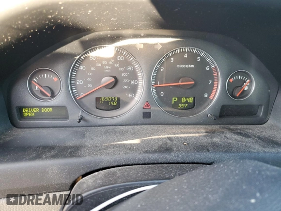 2006 Volvo S60 2.5T with VIN YV1RH592462551637, listed as a Copart auction lot 48795315 with 169,073 mi miles and Salvage Title. Bid and sale history available at carsss.com. Image 9.