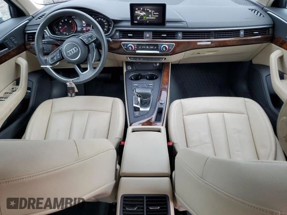 2019 Audi A4 Premium with VIN WAUDNAF43KN013847, listed as a Copart auction lot 59956405 with 54,786 mi miles and Salvage title. Bid and sale history available at DreamBid. Image 8.