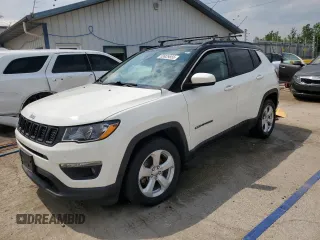 2018 Jeep Compass Latitude z VIN 3C4NJDBB1JT144041, wystawiony jako Copart lot #59929855 z przebiegiem 72 076 mil mil oraz Szkoda całkowita • Salvage title. Historia ofert i sprzedaży dostępna na DreamBid. Obrazek 1.