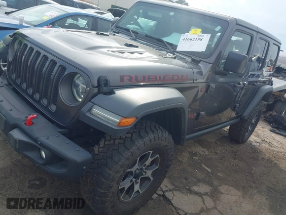 2020 Jeep Wrangler Unlimited Rubicon z VIN 1C4HJXFN8LW176002, wystawiony jako IAAI lot #41662158 z przebiegiem 55 924 mil mil oraz . Historia ofert i sprzedaży dostępna na DreamBid. Obrazek 2.