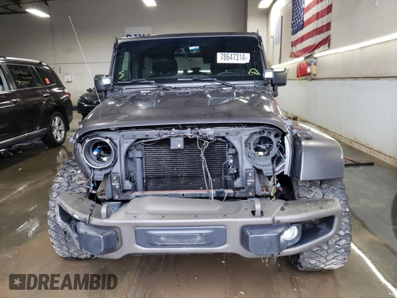 2016 Jeep Wrangler Unlimited 75th Anniversary with VIN 1C4BJWEG4GL254043, listed as a Copart auction lot 78647314 with 102,155 mi miles and Salvage title. Bid and sale history available at DreamBid. Image 5.
