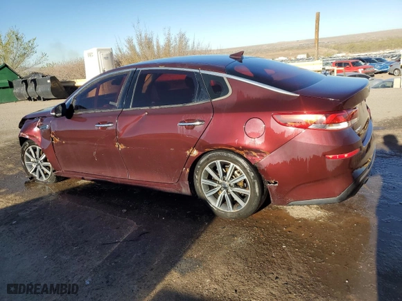 2019 Kia Optima EX with VIN 5XXGU4L19KG318361, listed as a Copart auction lot 50078205 with 137,063 mi miles and Clean Title. Bid and sale history available at carsss.com. Image 2.