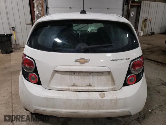 2016 Chevrolet Sonic LT with VIN 1G1JC6SHXG4107781, listed as a Copart auction lot 87621095 with 0 mi miles and Non Repairable. Bid and sale history available at carsss.com. Image 6.