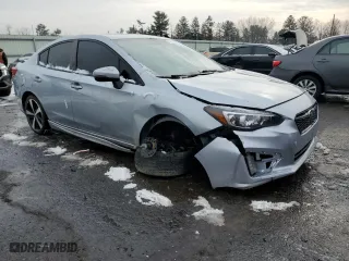 2017 Subaru Impreza Sport with VIN 4S3GKAL69H3613467, listed as a Copart auction lot 43456565 with 75,503 mi miles and Salvage Title. Bid and sale history available at carsss.com. Image 4.