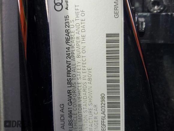2020 Audi A3 Sedan S line Premium with VIN WAUBEGFF6LA032980, listed as a Copart auction lot 39004064 with 25,544 mi miles. Bid and sale history available at carsss.com. Image 12.